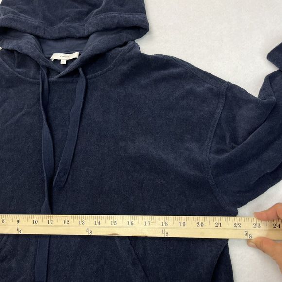 Vince  Women's Wide Sleeve Hoodie Size XS Navy Blue - Picture 4 of 8